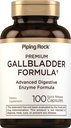 Piping Rock Gallbladder Suplemento  100 Capsules ← Advanced Digestive Enzyme Complete Formula for Men ' Women ← Non-GMO &amp; Gluten Free