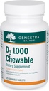 Genestra Marcas D3 1000 Chewable ← Vitamina D Suplemento Silencio 120 Chewable Tablets ← Natural Blackcurrant Flavor