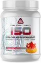 Nutriciones básicas Iso Whey Protein Isolate ← Lactose, Gluten, &amp; Soy Free TEN 100% Micro Filtrado, Cold Presionado  25g Protein ← 2 Pound (Cerca Corta de Fresa)