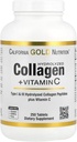 California Gold Nutrition Hydrolyzed Collagen Peptides + Vitamin C Support for Hair, Skin, Nails, Joints, & Bones - Featuring Type I & III Collagen Peptides - Gluten Free, Non-GMO - 250 Tablets