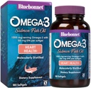 BlueBonnet Natural Omega-3 Salmón Aceite Softgels, 180 Cuenta, Blanco