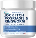 Bio-MD Jock Itch Cream, Jock Itch Cream Extra Strength for Men &amp; Women, Psoriasis Cream, Ringworm Treatment for Humans, Itch Cream - Powerful & Fast Relief