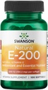 Vitamina Natural de Swanson E - Suplemento Natural Apoyo a la Salud del Corazón " Protección del tejido - Nutriente esencial Promoción de la salud general - (100 Softgels, 200IU cada uno)