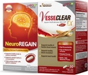 LABO Nutrition VesseCLEAR EX + NeuroREGAIN: Nattokinase NSK-SD, Elastin F for Clean & Flexible Blood Vessel, Cardiovascular " Circulation Support, Scallop-derived PLASMALOGEN for Brain Deterioration