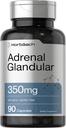 Horbäach Raw Adrenal Glandular TEN 350 mg TENIDO 90 cápsulas TENIDO NO GMO, Gluten Suplemento Libre