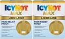 Icy Hot Max Strength Lidocaine Patch Alivio de Dolor (5 Conde) Penetrates for Fast, Targeted Relief (Pack of 2)