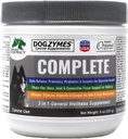 Dogzymes Complete - Probióticos, prebióticos, Glucosamina, Condroitina, MSM y Ácido Hialurónico, Completo Cuidado de la Piel y la Carne (8 onzas)
