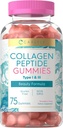 Carlyle Collagen Gummies | Strawberry Flavor Beauty Supplement | Hydrolyzed Collagen Peptides for Women & Men | Type 1 & 3 | Non-GMO, Gluten Free