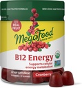 MegaFood Vitamina B12 Gummies de Energía - Vegan - Con Metil B12 Vitaminas para Apoyar la Producción de Energía Celular - Arándano - Vitamina B12 Suplemento - USDA Organic - 70 Gummies, 35 Serviciones