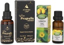 Orgánica Propolis Extracto 30ml &amp; 100% Natural Puro Aceite Esencial de Limón 20ml  durable Propolis Alcohol-Free, Sistema Inmunitario Soporte ← DIY, Candle Making for Diffuser