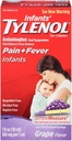 Tylenol Infants' Pain + Fever Oral Suspension Grape Flavor - 1 oz, Pack de 3