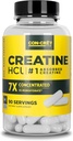 CON-CRET Creatine HCl Capsules ← Muscle, Cognitive, Cellular Energy Support Silencio No Bloating or Cramps Silencio USA Made &amp; NSF Certified peru Creatine Pills (90 ct)