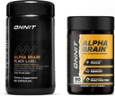 ONNIT Premium Alpha Brain Bundle - Suplemento Nootropic Brain (90 Ct) + Black Label Citicoline Mental Speed, Atención &amp; Cognitive Support Supplement (80 Ct)- Promueve Focus, Concentration & Memory