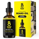 El Beard Club Beard Oil para Hombre - 2oz Classic Sandalwood Natural Beard Oil with Castor & Amber Oils - Beard & Mustache Conditioner - Hydrates, Softens & Soothes Dry Skin - Fortalece las Follicles Pelo
