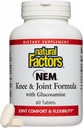 Factores naturales, NEM Knee & Joint Formula, promueve flexibilidad y confort, 60 Tablets