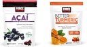 Factor de fuerza Acai Soft Chews for Immune Support and Better Turmeric Joint Support Supplement with HydroCurc Turmeric Curcumin, 30 y 60 Soft Chews