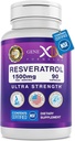 Genex Fórmulas Resveratrol 1500 mg Suplemento para el envejecimiento saludable – NSF certificado para la seguridad, la calidad y la precisión de la etiqueta – Potent Antioxidant " Healthy Aging Formula - Gluten Free 90 Count