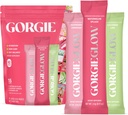 GORGIE Glow Variety Pack 15 Sticks, Electrolyte Powder Healthy Drink Mix, w/Hyaluronic Acid, Aquamin, Vitamina C &amp; D, Probiotics, No Sugar, Antioxidants for Hydration, Skin Care, and Gut Balance
