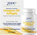 130 mg Carvacrol - 150 mg de aceite de orégano por Softgel. Cápsula de aceite de orégano más alta del mundo. Zane Hellas Oregano Oil. Softgel Contiene 30% de aceite esencial griego de orégano. 120 Softgels.