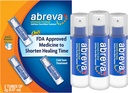 Abreva Docosanol 10% Crema Tratamiento de la úlcera fría, Fever Blister y Cold Sore Cream - 0.07 Bomba de Oz Botella x 3