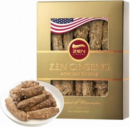 1 Box of Large Short American Wisconsin Ginseng Root (4oz) Performance " Mental Health for Men " Women