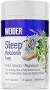 Weider Melatonin Free Sleep Aid Supplement with KSM-66 Ashwagandha, Magnesium, Lavender, Lemon Balm, Chamomile, Valerian and Passionflower Extracts, Hormone &amp; Drug- Free, Non-Habit Forming, 120ct