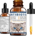 Antibióticos para gatos - Antibióticos de gato natural para Aliviar Itch Relief, Immune Boosting - Antibióticos para Boosting de Inmunes, Infecciones de Tracto urinario - Vitaminas suplementarias para gato y perro, 2 fl oz
