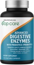 H4U Digestive Enzymes: Ultimate Health Solution with Probiotics, Prebiotics, and Enzymes for Both Women and Men. Este suplemento vegetariano enzimático contiene 180 cápsulas.