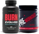 Nación de escultura por V Shred Burn Evolved 2.0 y Pre Workout Fruit Punch Bundle
