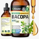 BIO KRAUTER Bacopa Monnieri Suplemento Liquid - Brain Support Brahmi - Alcohol &amp; Sugar Free Liquid Bacopa Herb Drops 4 Fl.Oz.