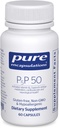 Pure Encapsulations P5P 50 - Active Vitamin B6 - Supports Energy Metabolism & Brain Health* - Gluten Free " Non-GMO - 60 Capsules