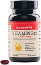 NatureWise Vitamin B12 1000 mcg - Suplemento dietético para apoyar el metabolismo energético, la claridad mental, la salud del sistema nervioso - Easy-to-Swallow, Soy &amp; Gluten-Free, Non-GMO - 60 Softgels[60-Day Supply]