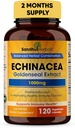SANDHUHERBALS Sandhu Herbals Echinacea Goldenseal 1000 Mg 120 Capsules  Immune System Support Respiratory Response Suplemento