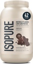 Isopure Low Carb 100% Pure Whey Isolate Protein Powder, Lactose Free, Gluten Free, With Vitamins, Chocolate, 25g Protein Per Serving, 3 Lbs, 39 Servings (Packaging May Vary)