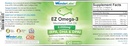 EZ Omega-3 Atlantic Menhaden Fish Oil Suplemento 2000 mg, Burpless, Made in The USA, Perfect Balance of EPA+ DHA + DPA 120 Softgels
