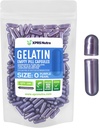 XPRS Nutra Tamaño 0 Empty Capsules - 100 Conde Empty Gelatin Capsules - Píldoras para el relleno de cápsulas DIY - Pure Bovine Pill Gel Caps for Do-It-youself Suplementos (Pearl Purple)