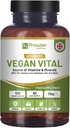Multivitaminas y Minerales Vegan Vital ← 120 Cápsula Multivitamina Vegan Silencioso Calcio, Vitamina B12, Vitamina B2, Vitamina D3, Selenio, Iodine, Zinc & Iron ← por Prowise Healthcare