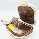 Funda plegable para pequeñas pilas con 7 grandes compartimentos, caja fácil de abrir de píldoras diarias para fines, organizador de píldoras para contenedores de carga para vitaminas, suplementos y medicamentos (Beige)