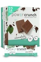 Power Crunch Protein Wafer Bares, High Protein Snacks with Delicious Taste, Chocolate Mint, 1.4 Ounce (12 Conde)