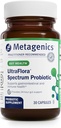 Metagenics UltraFlora Spectrum - Shelf-Stable Probiotic for Gut " Digestive Wellness, Healthy Microbiome " Flora Support* - Non-GMO " Gluten-Free - 1-Month Supply - 30 cápsulas