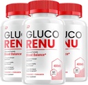 Gluco Renu Capsules - GlucoRenu Suplemento Avanzado, All Natural Formula to Maintain Healthy Levels, Maximum Strength Formula, Gluco Renuw Capsules Reseñas (3 Pack - 180 Capsules)