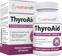 ThyroAid #1 Thyroid Support Supplement ← Natural Herbal Thyroid Formula with Iodine (Kelp), Ashwagandha, L-Tyrosine &amp; More ← Soporta la salud tiroidea &amp; niveles energéticos