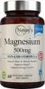 Suplementos de magnesio de la naturaleza ← Citrato de magnesio &amp; óxido de magnesio 500mg Ø Magnesio Vegan Suplemento para Mujeres y Hombres Silencio USA Made Magnesium for Sleep Support - 60 cápsulas de verduras