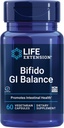Extensión de vida Bifido GI Balance, probióticos, Bifidobacterium longum BB536® (2 Billion CFU), Apoyo Salud saludable Gut " Digestivo, Libre de gluten, No GMO, Vegetariano, 60 cápsulas