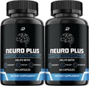 Neuro Plus Brain Supplement, NeuroPlus for Memory Formula, Nero Plus PQQ para reducir los efectos negativos de la Fog cerebral, Neuro+ Función cognitiva, Nuero Plus Reseñas (2 Pack - 120 cápsulas)
