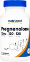 Nutricost Pregnenolone 10mg, 120 Capsules - No GMO, Gluten Free, Vegetarian Capsules