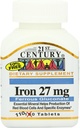 21st Century Iron 27 Mg Ferrous Gluconate Tablets, 110 Conde (Pack of 2)