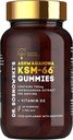 Dr Sosnowski BioActive KSM-66 Ashwagandha Gummies tención 750mg Ashwagandha Extracto con vitamina D2 (60 Gummies)