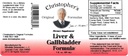 Fórmula original de Christopher Liver " Gallbladder Fórmula, Suplemento herbal para el soporte digestivo " , 2 fl oz