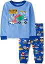 The Children's Place baby boys Button Long Sleeve Top y pantalones Snug Fit 100% algodón 2 piezas Pajama Set